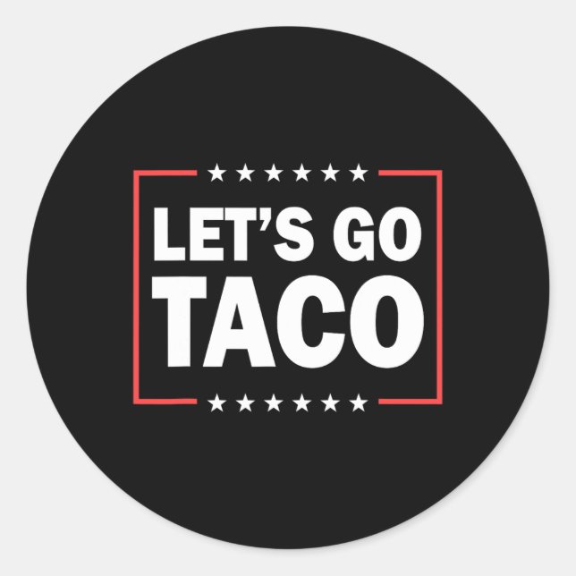 Pegatina Redonda Vamos Taco 38 (Anverso)