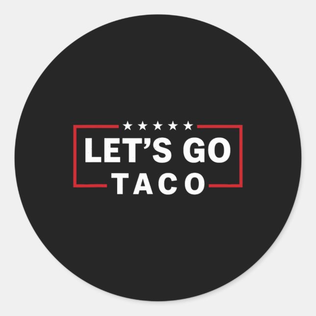 Pegatina Redonda Vamos Taco 6 (Anverso)