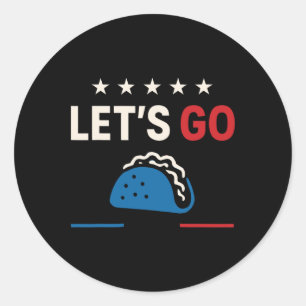 Pegatina Redonda Vamos Taco Shirt Vamos Taco 14
