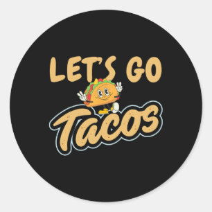 Pegatina Redonda Vamos Taco Shirt Vamos Taco 19