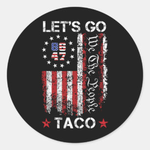 Pegatina Redonda Vamos Taco Shirt Vamos Taco 21