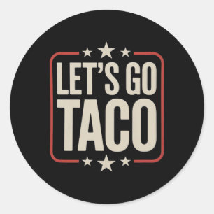 Pegatina Redonda Vamos Taco Shirt Vamos Taco 29
