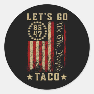 Pegatina Redonda Vamos Taco Shirt Vamos Taco 3