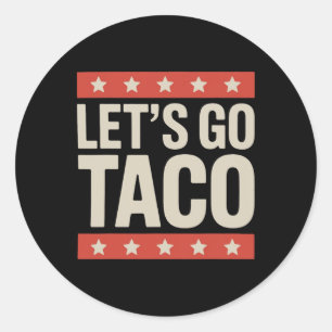 Pegatina Redonda Vamos Taco Shirt Vamos Taco 36