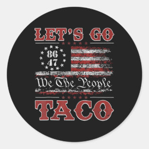 Pegatina Redonda Vamos Taco Shirt Vamos Taco 8