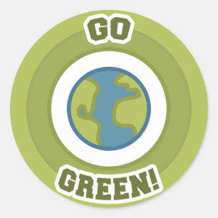 Pegatina Redonda ¡Vamos Verde! Emblem