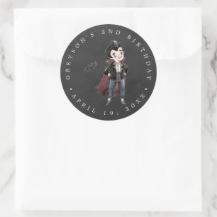 Pegatina Redonda VAMPIRE   Halloween Cumpleaños Party Favor