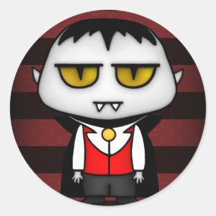 Pegatina Redonda Vampiro júnior