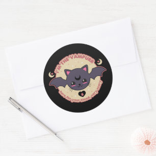Pegatina Redonda Vampurr Creepy Cute Halloween