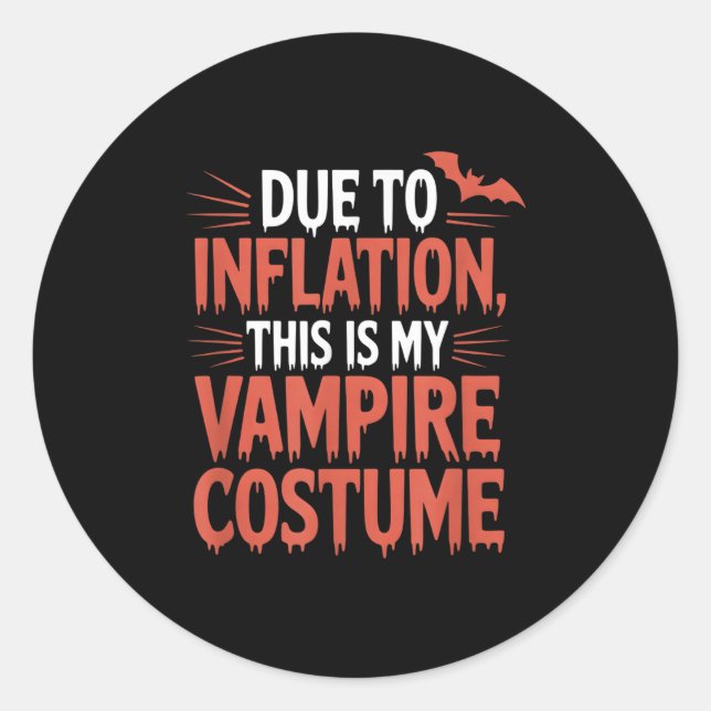 Pegatina Redonda Vamre Costume  (Anverso)