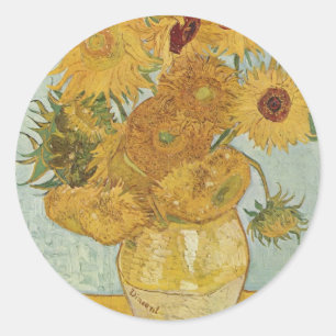 Pegatina Redonda Van Gogh