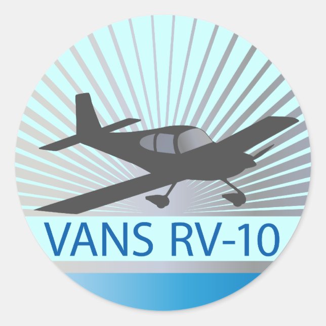 Pegatina Redonda Vans RV-10 (Anverso)