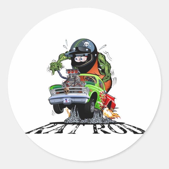 Pegatina Redonda varilla de personalizado (Anverso)