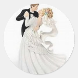 Pegatina Redonda varios stickers de boda