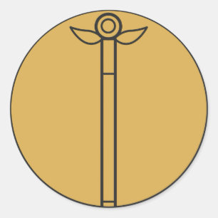 Pegatina Redonda Varita mágica