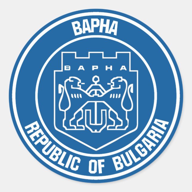 Pegatina Redonda Varna Round Emblem (Anverso)