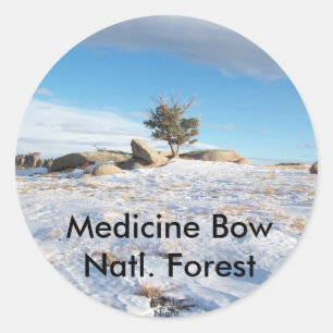 Pegatina Redonda Vaudewoo - WY, Estados Unidos