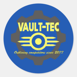 Pegatina Redonda Vault-Tec - Competidores salientes
