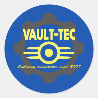Pegatina Redonda Vault-Tec - Competidores salientes