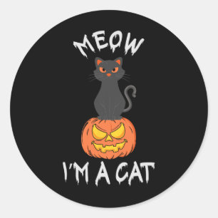 Pegatina Redonda Vaya, soy un disfraz de Halloween para hombres muj