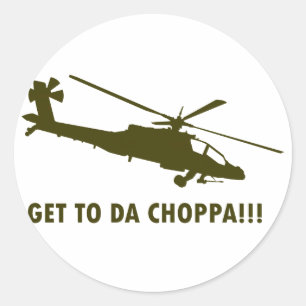 Pegatina Redonda ¡¡¡Vayan A Da Choppa!!!