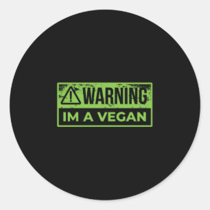 Pegatina Redonda Vegan