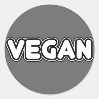 Pegatina Redonda Vegan