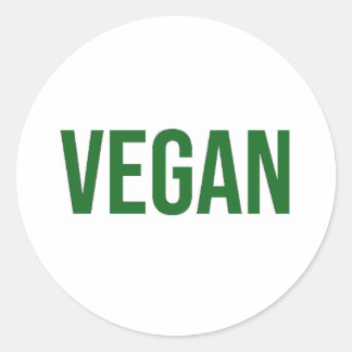 Pegatina Redonda Vegan - Derechos de los animales