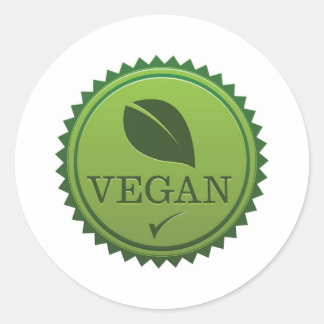 Pegatina Redonda Vegan Seal