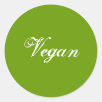 Vegan. Verde. Lema. Personalizado