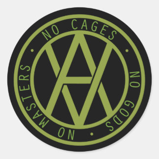 Pegatina Redonda Veganarquía
