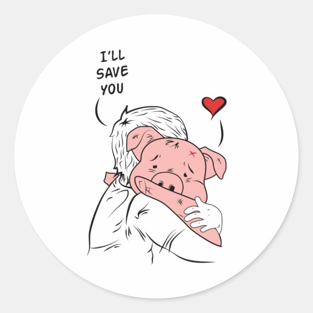 Pegatina Redonda Veganismo Vegetariano Idea de regalo de verduras (Anverso)