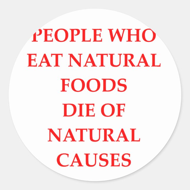 Pegatina Redonda vegano (Anverso)