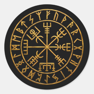 Pegatina Redonda Vegvisir