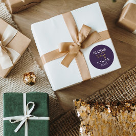 Pegatina Redonda Veinte años de sangre para frenar violo fiesta de