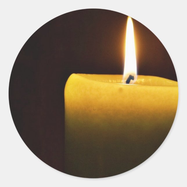 Pegatina Redonda Vela (Anverso)