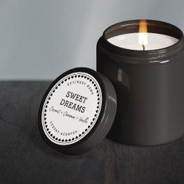 Pegatina Redonda Vela | Atasco | Pegatinas de diseño de etiquetas d