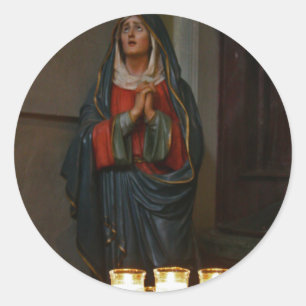 Pegatina Redonda Velas de esperanza [Navidades]