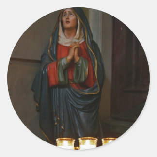 Pegatina Redonda Velas de esperanza [Navidades]