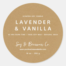 Velas de soja minimalista perfumada de cera de soj