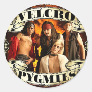 Pegatina Redonda Velcro Pygmies