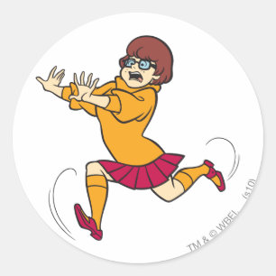 Pegatina Redonda Velma Running
