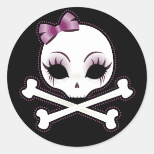 Pegatina Redonda VelusaSkullie