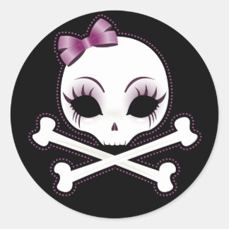 Pegatina Redonda VelusaSkullie
