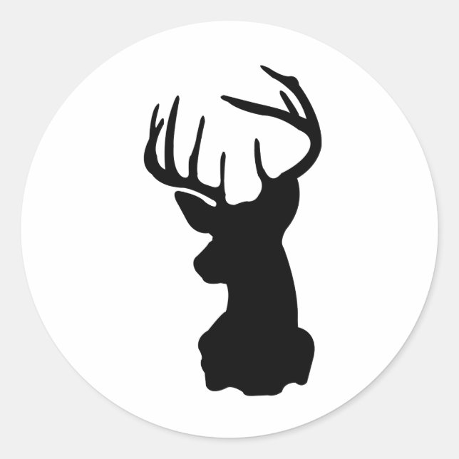 Pegatina Redonda venado (Anverso)
