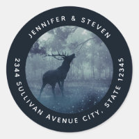 Venado con pollas en un bosque oscuro - Dirección