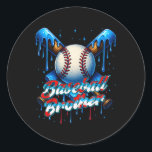 Pegatina Redonda Vender Drip Brother Day Birthday Group Mateo Fami<br><div class="desc">Vender Drip Brother Day Birthday Group Familiar</div>