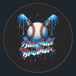 Pegatina Redonda Vender Drip Brother Day Birthday Group Mateo Fami<br><div class="desc">Vender Drip Brother Day Birthday Group Familiar</div>