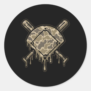 Pegatina Redonda Vender Drip Camo Vender Diamantes Boys Juego de De