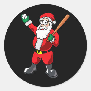 Pegatina Redonda Vender Navidades de Santa Funny Vender a Jugador S